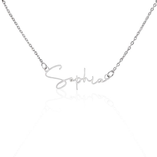 cursive  Name Necklace