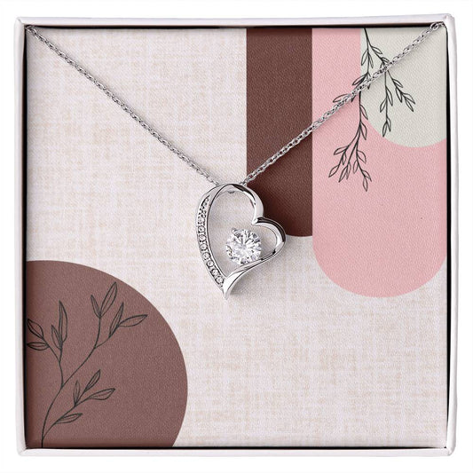 Abstract Love- Heart Pendant, Heart necklace gift